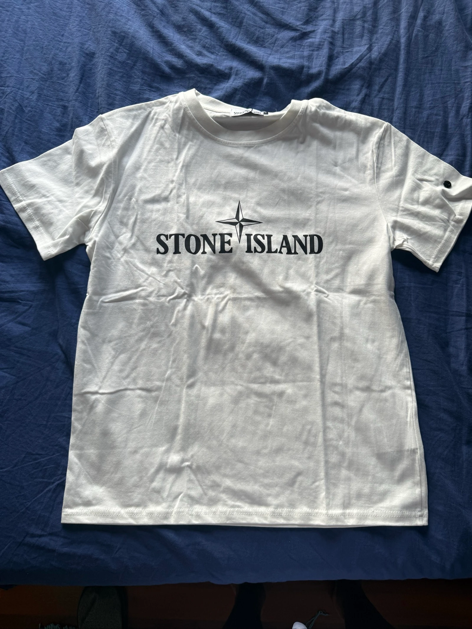 Camiseta Corta Blanca Stone Island